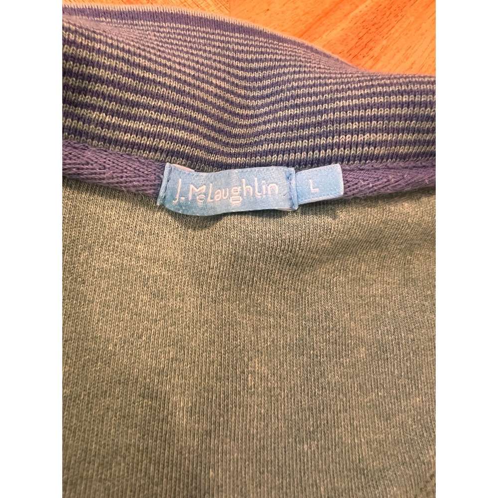 J. McLaughlin quarter‎ zip pullover green size Large - Picture 3 of 7